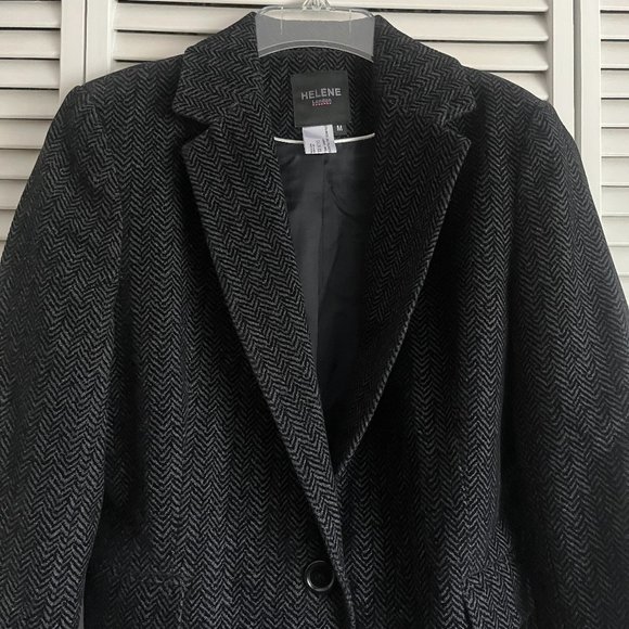 NEW with tags Helene Berman London Boxy Blazer Black women’s medium rare - Picture 2 of 13